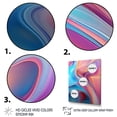 thumbnail image 3 of Designart "Transitional Shapes in Pink and Blue I" Abstract Canvas Wall Art - Modern Pink Abstract Modern Shapes Transitional Entryway Wall Art Print, 3 of 6