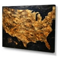 thumbnail image 2 of Designart "Star-Spangled Usa Map" Usa Map Wall Decor, 2 of 7