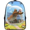thumbnail image 1 of Grizzly Bear Lemmings Laptop Backpack College School Travel Daypack 2 Compartment Basic Bag Rucksack, 1 of 6