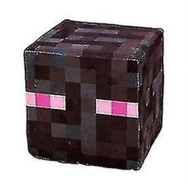 Minecraft My World Plysch Creepy Black Steve Trap Box Césped Cuadrado Kudde Kudde Doll 20cm #01 S