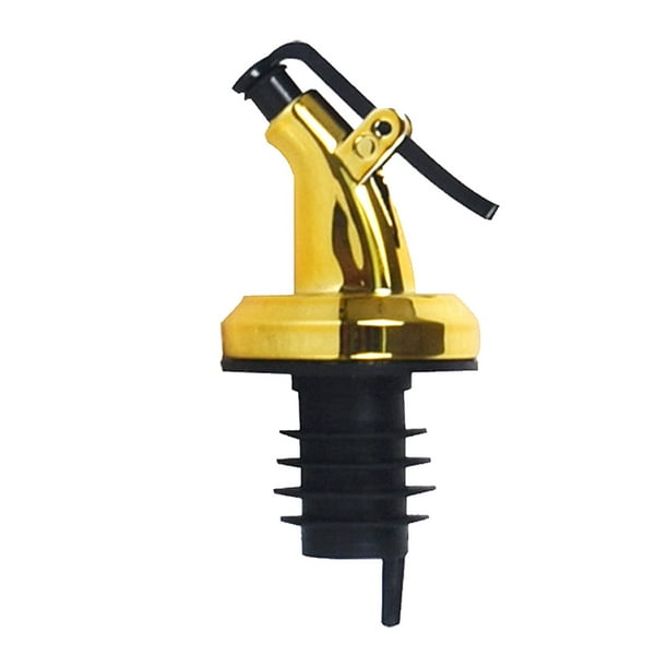 Naiovety Vertedor de botellas de aceite portátil reutilizable tipo prensa dispensador a prueba de fugas cocina Bar vino bebida condimento botellas tapón Cocina y Comedor Como se muestra Naiovety HA001922-00