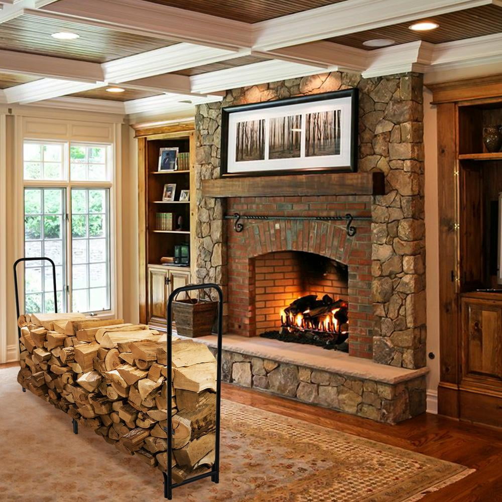 32in Black Wrought Iron Solid and Practical Size : 33×33×82CM WMMING Firewood Log Rack with 4 Hook ,Indoor Outdoor Fireplace Storage Stacking Wood Holder for Stover Hearth Tall : 82cm 32in Black Wrought Iron Solid and Practical Size : 33×33×82CM WMMING Firewood Log Rack with 4 Hook ,Indoor Outdoor Fireplace Storage Stacking Wood Holder for Stover Hearth Tall : 82cm