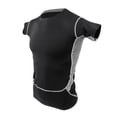 thumbnail image 2 of Hombres Compression Short Sleeves Camisetas Bodybuilding Negro SG SM SunniMix Sports T Shirts Hombres, 2 of 7