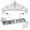 Type 1, variant on "Birthday Queen" Sash and Rhinestone Tiara Set, Women Birthday Sash and Crown Decoration, Glitter Crystal Hair Accessories for Girl Birthday Party
