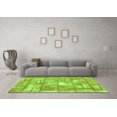 thumbnail image 3 of Ahgly Company Indoor Rectangle Abstract Green Modern Area Rugs, 5' x 7', 3 of 4