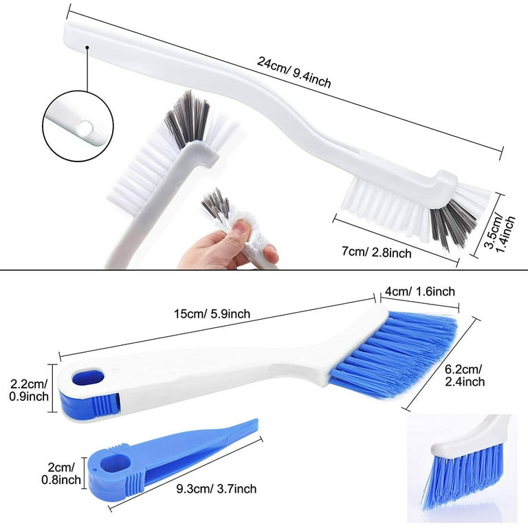 2Pcs Crevice Gap Cleaning Brush, Hard Bristle Brushes for Small Spaces  Cleaning, Thin Bathroom Gap Cleaning Brush, Gap Brush Suitable for Kitchen