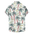 thumbnail image 5 of COSFO Short Sleeve Button Down Men Summer Hawaiian Tops Relaxed Fit with Pocket Tropical Collared Shirts for Men, 5 of 6