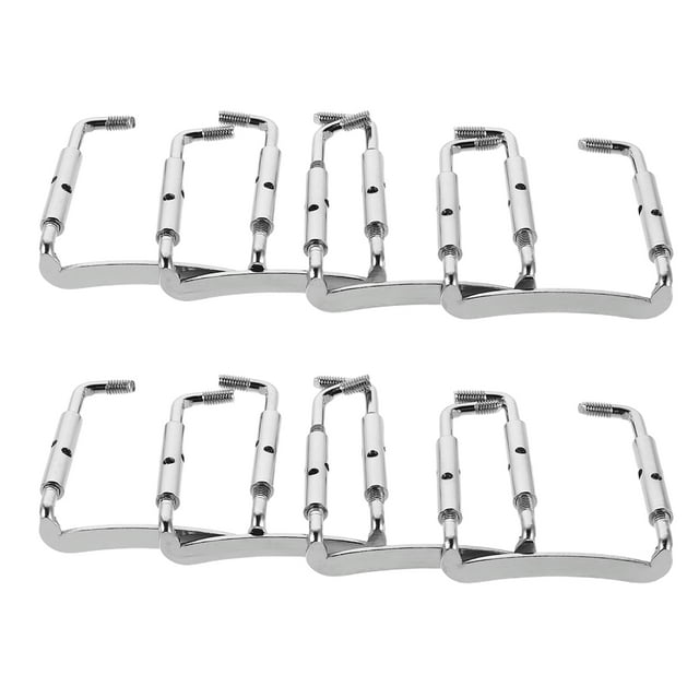 WHAMVOX 8 Pcs Vis de Repose-Chin de Violon Argent Matériel de Remplacement pour Réglage Rapide et Sécurisé du Repose-Chin