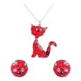 thumbnail image 1 of JOYARIS Sets Juegos Joyería Dama Gato Piedra Arete Dije Plata 925 DM-0000059, 1 of 4