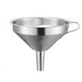 thumbnail image 7 of Stainless Steel Funnel,Food Grade Funnels for Kitchen Use Filling Bottles Flask Cooking,304 Stainless Steel Kitchen Funnels, Food Funnel for Transferring Liquids,Oil,Making Jam,Milk,Silver,4.33x3.93", 7 of 7