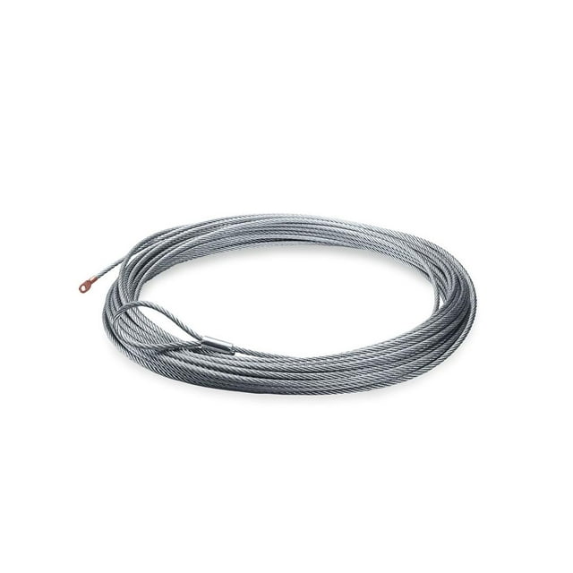 Warn Winch Cable 38312 9500 Pound Capacity; 5/16 Inch Diameter x 125 Foot Length; Galvanized Aircraft Wire
