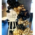 thumbnail image 5 of Black Gold Silver Balloons Garland Arch Kit, 141Pcs Latex Balloons Different Sizes 18 12 10 5 Inch for Party Decorations, Wedding Backdrop, Birthday, Baby Shower, Graduation, 5 of 14