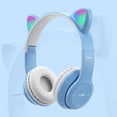thumbnail image 2 of Auriculares Inalámbricos Jinwen LED Sonido Azul Claro, 2 of 8