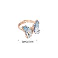 thumbnail image 2 of PVCS Bague Ajustable Papillon Dégradé Créatif Mode pour Femmes avec Ouverture, 2 of 2
