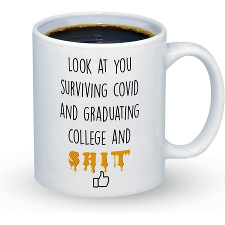 

Graduation Mugs Funny For Him Look At You Graduating And Sh t Cup Fresh New Graduate Gift To Grad Congratulations Mug End Of The Year Students Gifts College For Graduating Best Friend Cups