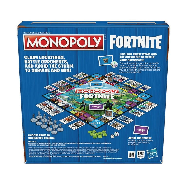 Monopoly: Fortnite Collector's Edition Board Game Inspired by Fortnite  Video Game 