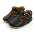 thumbnail image 1 of SUNSIOM Infants Girl Leather Walking Anti-Slip Hollow-out Ruffle Shoes, 1 of 10