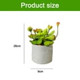 thumbnail image 2 of Simulación de plantas suculentas en macetas, estructura triangular de hierro, macetas de melamina, adornos creativos, plantas verdes artificiales, 2 of 5