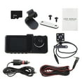 thumbnail image 5 of ROZYARD 3 Lens DashCam for Car Black Box 1080P Car Video Recorder NightVision DVR Camera, 5 of 13