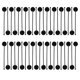 thumbnail image 3 of Cocktail 150Pcs Black Versatile Use for Decor with Cocktail Swizzle, 3 of 4