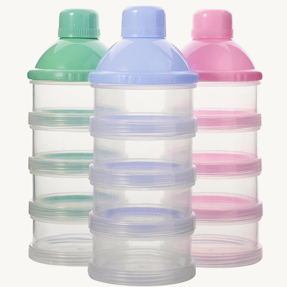 DGROEE Baby Milk Powder Formula Dispenser, 4 Layers MultiFunction