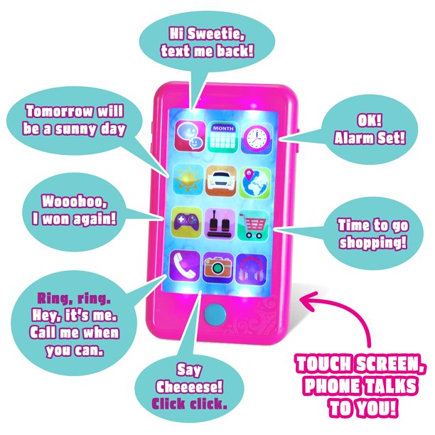 JOYIN Playact Pretend Play Smart Phone, Keyfob Key Toy and Credit