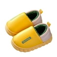 thumbnail image 3 of Vedolay Slippers for Kids Girl's Boy's Cute Plush Warm Slippers Indoor House Winter Shoes Yellow,22, 3 of 5