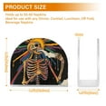 thumbnail image 4 of Yayeee Napkin Holder for Table Set of 2 Kitchen Paper Tissue Organization, Colorful Skeleton Sun, 4 of 8