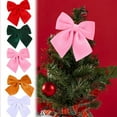 thumbnail image 2 of Lilixerw Velvet Bows for Christmas Tree Decorations,Velvet Christmas Bows for Wreaths Gift Wrapping Tree Topper Christmas Decor, 2 of 7