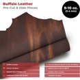 thumbnail image 2 of European Leather Work Buffalo Hide 8-10 oz 3-4mm  Pre-Cut Size: 6"x12"  Vintage Cognac - Full Grain Leather for Tooling, Stamping, Molding, Engraving, 2 of 9