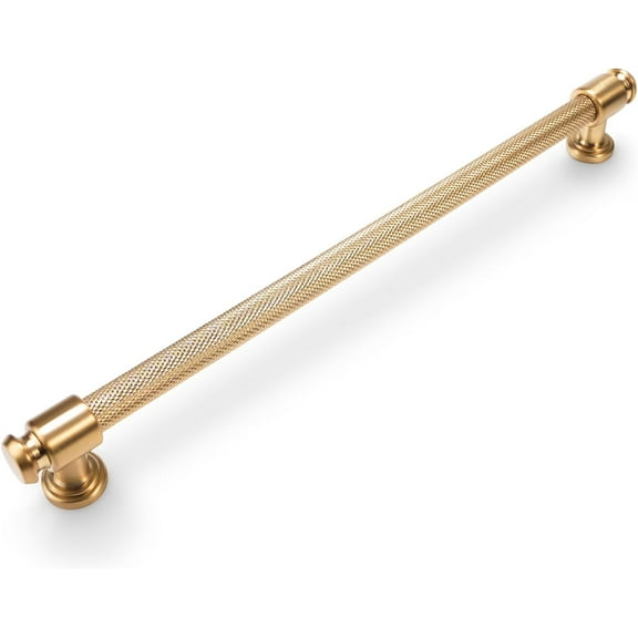 The 6 Pack 12-3/5Inch(320mm) Champagne Copper Kitchen Cabinet Handles Knurled Cabinet Pulls Gold Drawer Pulls Kitchen Hardware