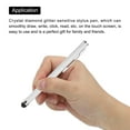 thumbnail image 3 of Uxcell 10Pcs Glitter Rhinestone Stylus Pens for Touch Screens Universal Metal Capacitive Pen White, 3 of 4