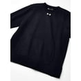 thumbnail image 2 of Under Armour 1302159 Men's Hustle Fleece Crewneck Sweatshirt - Black White, 2 of 4