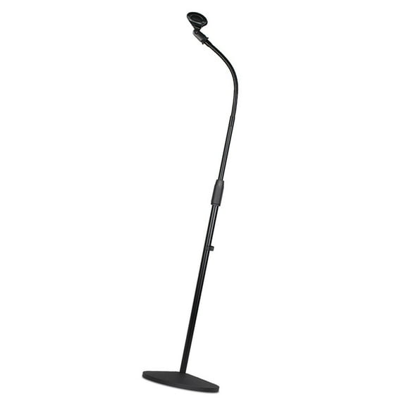 Microphone Holder Rack Floor Mic Stand Boom Arm Adjustable Height Metal Base for Studio Karaoke Performance