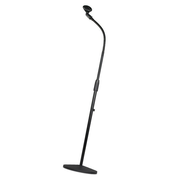 Soporte de micrófono Soporte de suelo para micrófono de 42" a 67" Brazo de jirafa que ahorra espacio Altura ajustable para cantar Estudio al