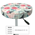 thumbnail image 2 of Goofa Roses and Butterflies Printed Stool Covers Round, Waterproof Round Bar Stool Covers Anti-Slip Round Bar Stool Seat Cover with Elastic Bands Durable -14 inch, 2 of 7