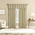 thumbnail image 5 of Sun Zero Bronte Floral Jacquard 100% Blackout Rod Pocket Curtain Valance, 50"W X 18"L, Beige, 5 of 5