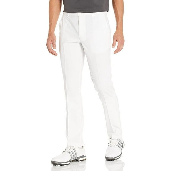 IZOD Men's Straight Fit Golf Swingflex Pant, Bright White, 33W x 32L