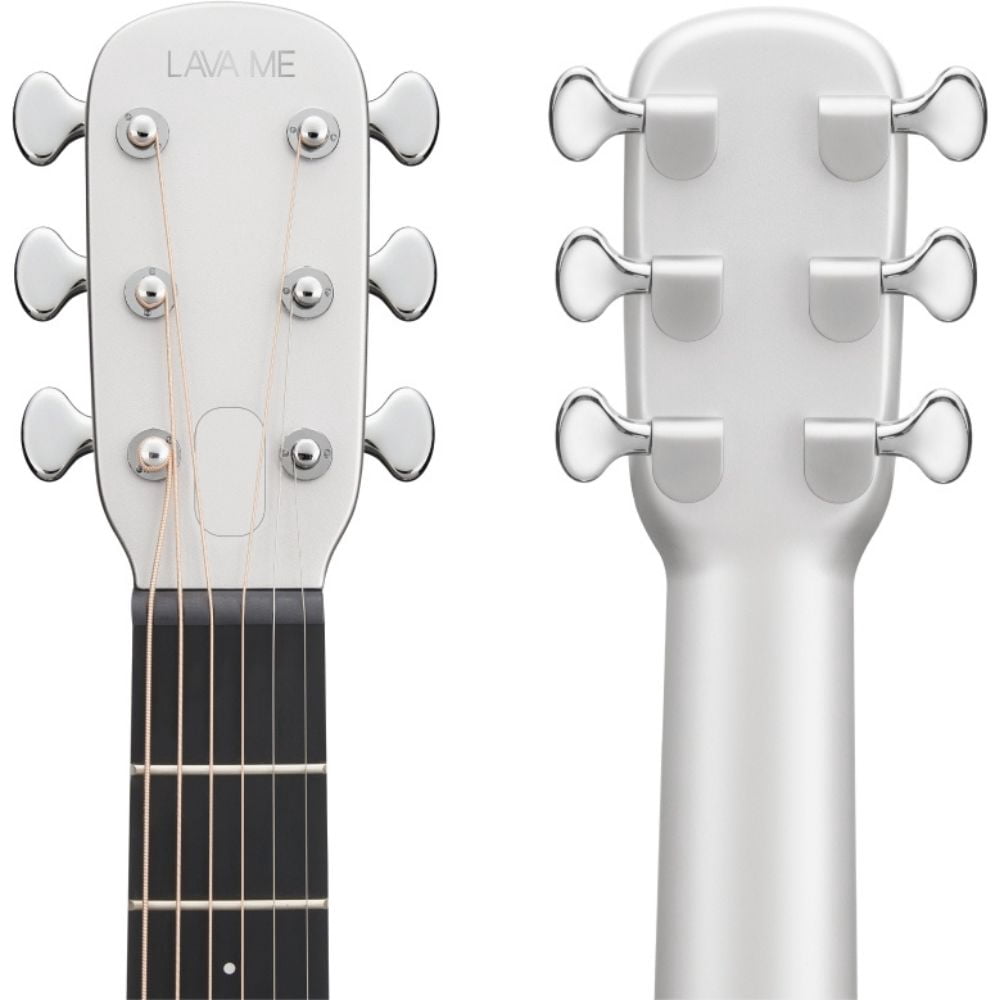 LAVA MUSIC ME Air Carbon Fiber 36" Acoustic-Electric Guitar with Airflow Bag Silver