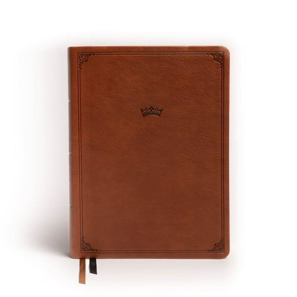 Pre-Owned NASB Tony Evans Study Bible, Brown LeatherTouch, Indexed : Advancing Gods Kingdom Agenda (Hardcover)