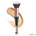 thumbnail image 1 of Fiudx Brocha de Doble Cabezal, Versátil Aplicador de Maquillaje, Brocha de Cerdas Suaves para Corrector, Cobertura Precisa para Una Piel Impecable, Rutina de Maquillaje Diaria, Ideal para Todo Tipo d, 1 of 2