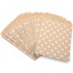 thumbnail image 3 of 25Pcs Food Bag Foldable Kraft Paper Bag Pouch Packaging for Candy Nuts Cookies SnacksRound Dot, 3 of 5