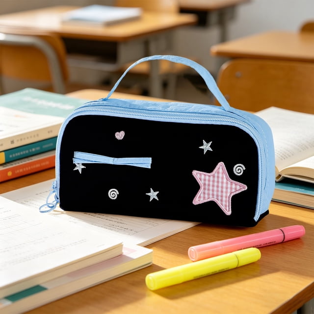 EGNMCR Organization and Storage, Storage Bins, Storage Containers Large Capacity Multi Layer Partitioned Stationery Storage Bag Student Storage Bag Stationery Box Portable Polyester stationery b ag