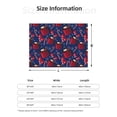 thumbnail image 3 of KLL Hot Cocoa Snowflake Mittens Print Fleece Throw Blanket, Horizontal Fleece Bedding Cute Soft Blankets Comfy Fleece Flannel Plush Home Decor for Couch & Bed -50"x40", 3 of 9