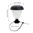 thumbnail image 3 of Solar Garden Lamps for Outdoor Use Colorful Glow Pool Light for Stairs Patios Fences and More 4PCS, 3 of 6