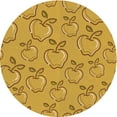 thumbnail image 1 of Ahgly Company Indoor Square Patterned Deep Yellow Area Rugs, 3' Square, 1 of 6