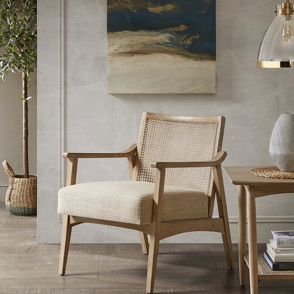 Mid century styling, upholstered seat / Pleasant comfort in home environment