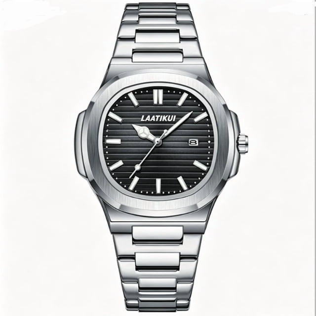 LAATIKUI Reloj de Cuarzo Reloj para Hombre Luminoso Impermeable de Negocios Moda Reloj casual