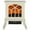 Beige, variant on 14" Freestanding Electric Fireplace, Portable Fireplace, Plug-in Fireplace Heater with Realistic Logs and Flame Effect, 750W/1500W, White