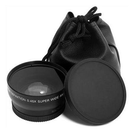 52MM 0.45 x Wide Angle Lens Compatible with Nikon D3200 D3100 D5200
